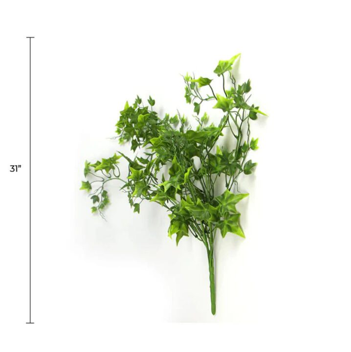 Artificial Two Tone (Bright Tipped) Ivy Hanging Bush 31" UV Resistant