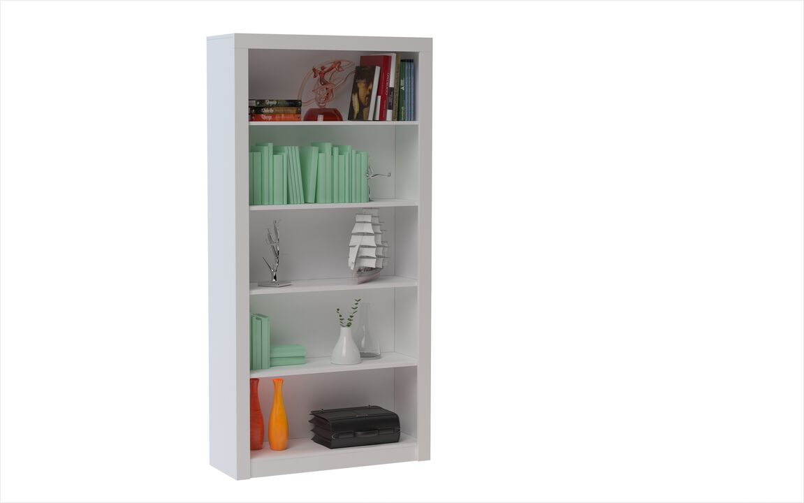Olinda White Bookcase