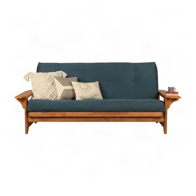 Phoenix&nbsp;Frame-Barbados&nbsp;Finish-Suede Navy Mattress image number 3