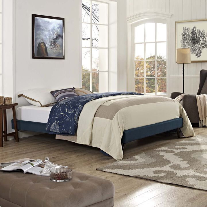 Modway - Loryn Full Fabric Bed Frame with Round Splayed Legs