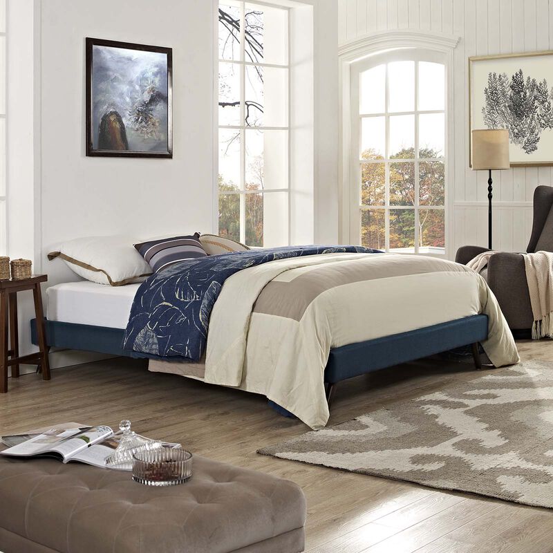 Modway - Loryn Full Fabric Bed Frame with Round Splayed Legs image number 1