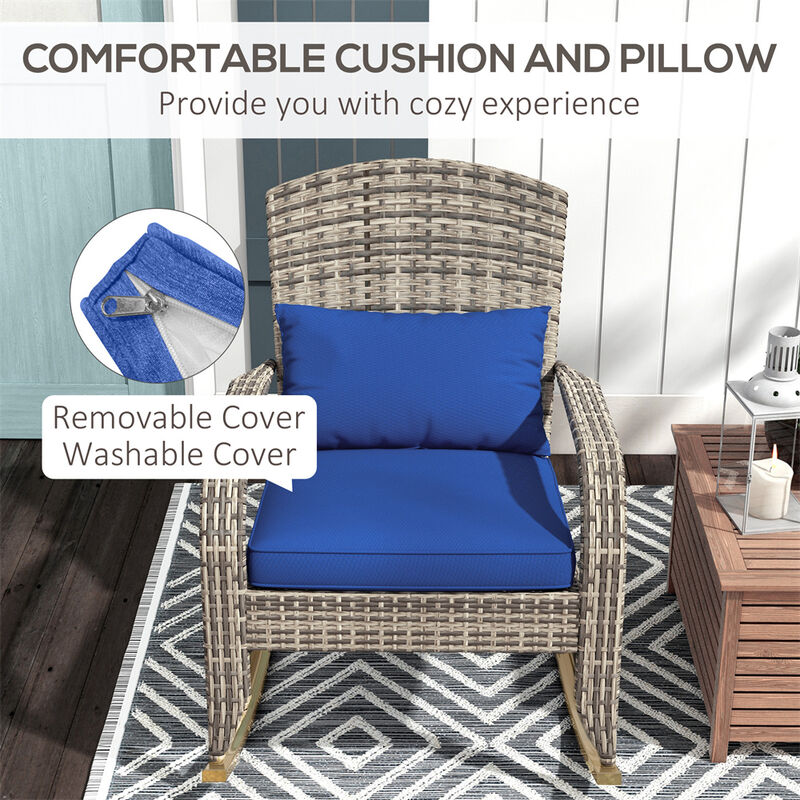 Outdoor Rocker Chair for Garden Seating and Patio Lounge Comfort