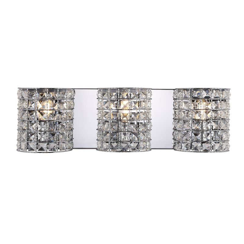 Clara Deco Metal/Crystal Classic Glam LED Vanity Light