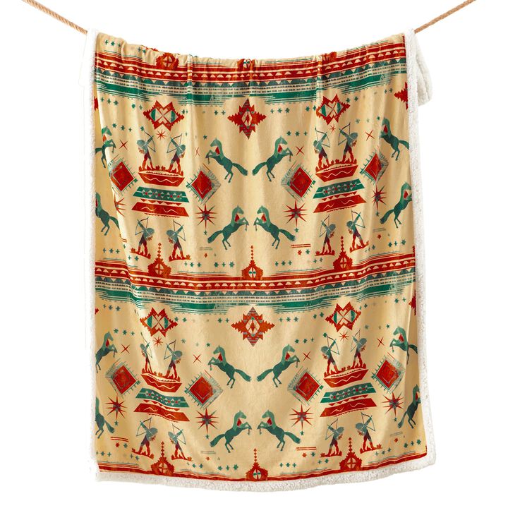 Arizona Campfire Sherpa Throw