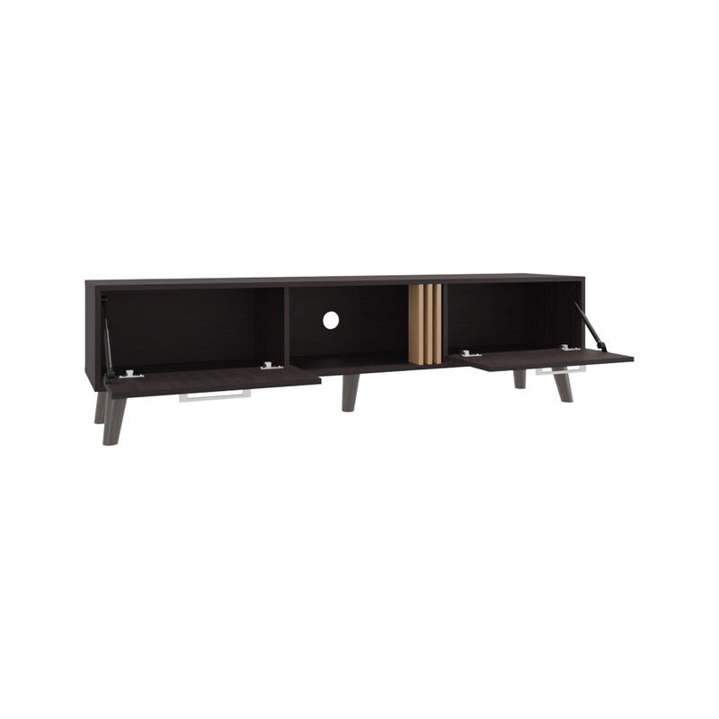 Altoona Tv Stand , Living Room, Black/Light Oak