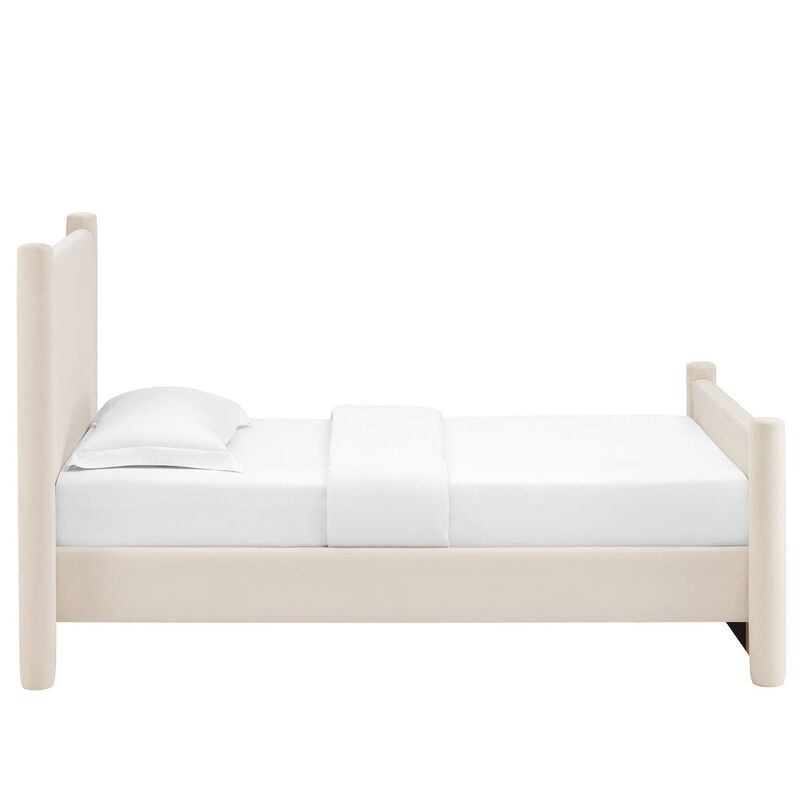 Modway Rael Performance Velvet Twin Platform Bed image number 3