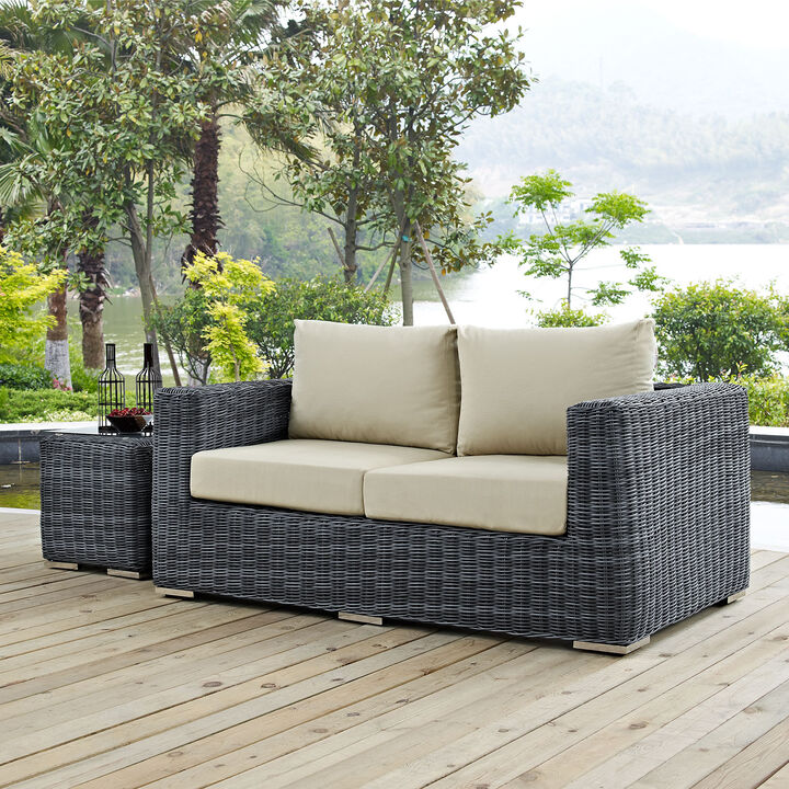 Modway - Summon Outdoor Patio Sunbrella&reg; Loveseat