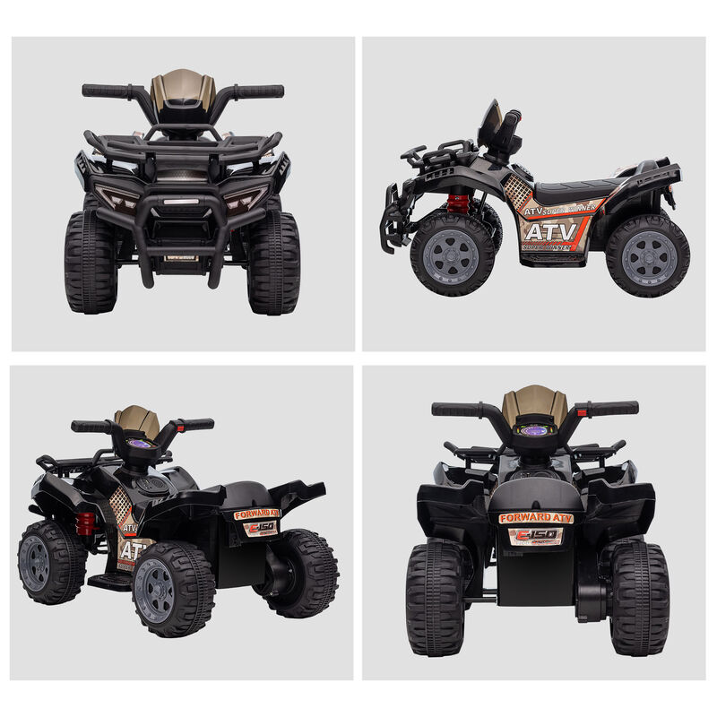 BreeBe 6V Battery Powered Electric ATV, Quad Four Wheeler Ride On Toy Car w/ LED Headlights image number 7