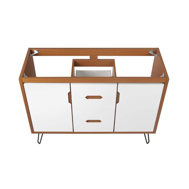 Modway Energize 47" MDF and Particleboard Bathroom Vanity Cabinet - White image number 4