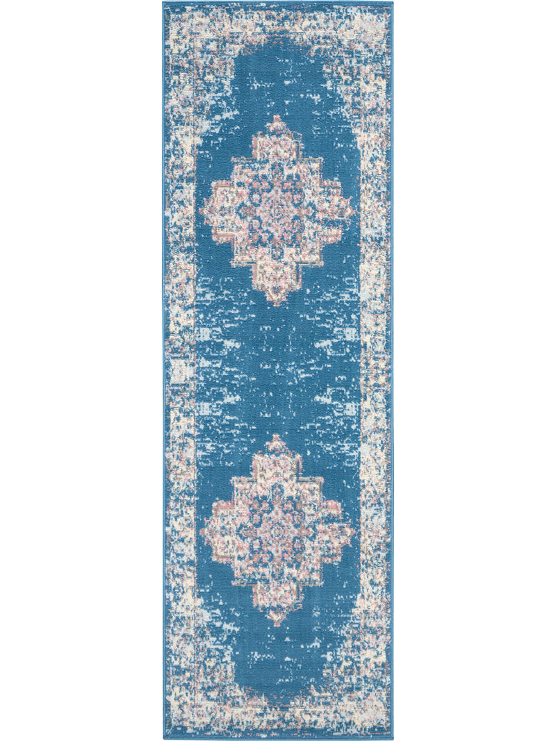 Grafix GRF14 Blue 2' x 6' Rug