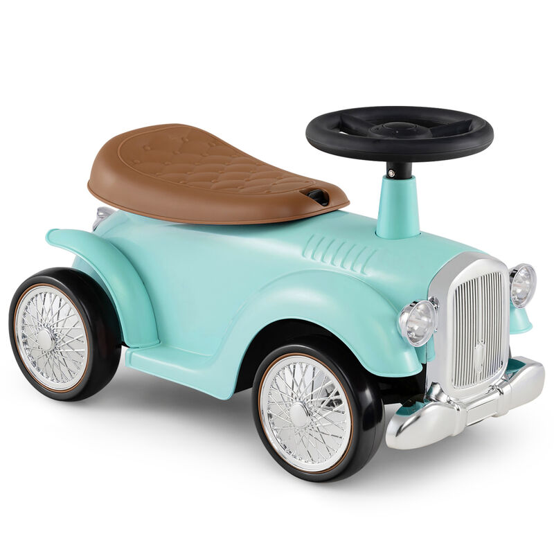 Kids Ride On Sit to Stand Car with Steering Wheel and Storage Compartment image number 0