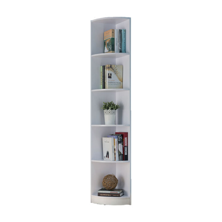 Bookcase Corner White