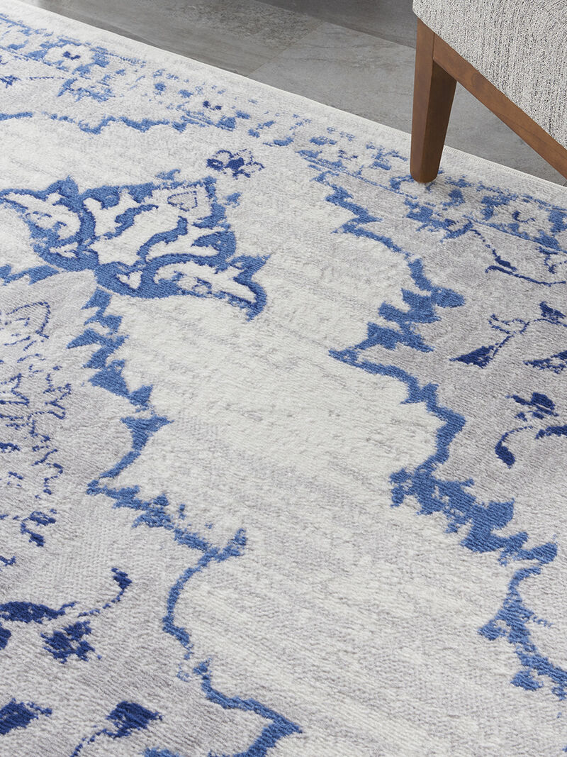 Whimsicle WHS14 Ivory/Blue 7' x 10' Rug image number 8