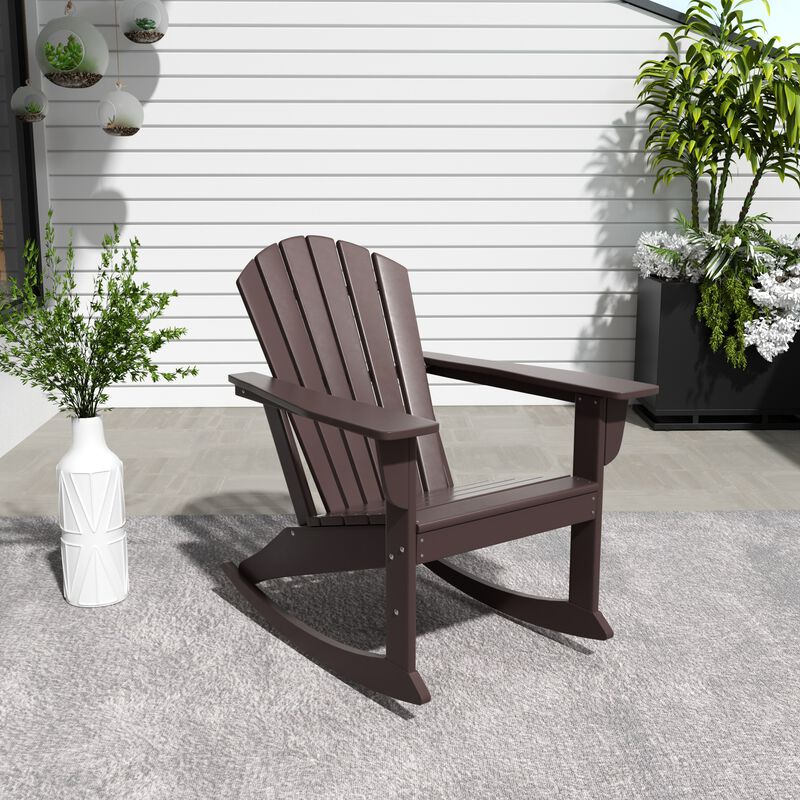 WestinTrends Outdoor Patio Adirondack Rocking Chair