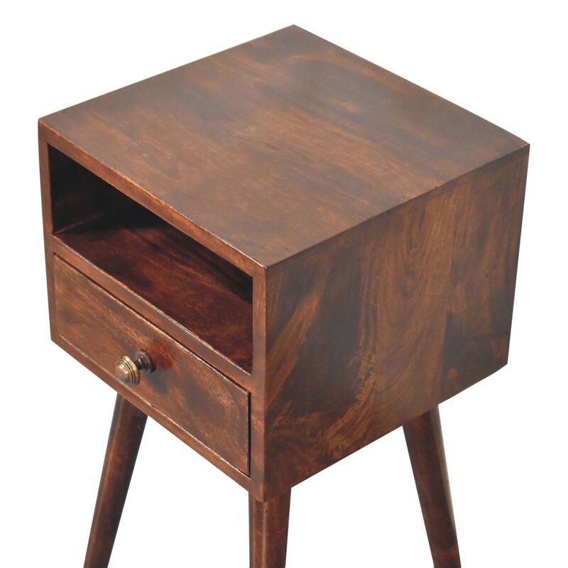 Artisan Furniture Solid Wood Mini California Walnut Bedside