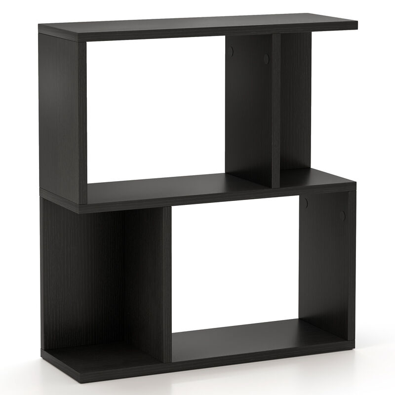 3-Tier Bookshelf with Display Shelf for Small Space