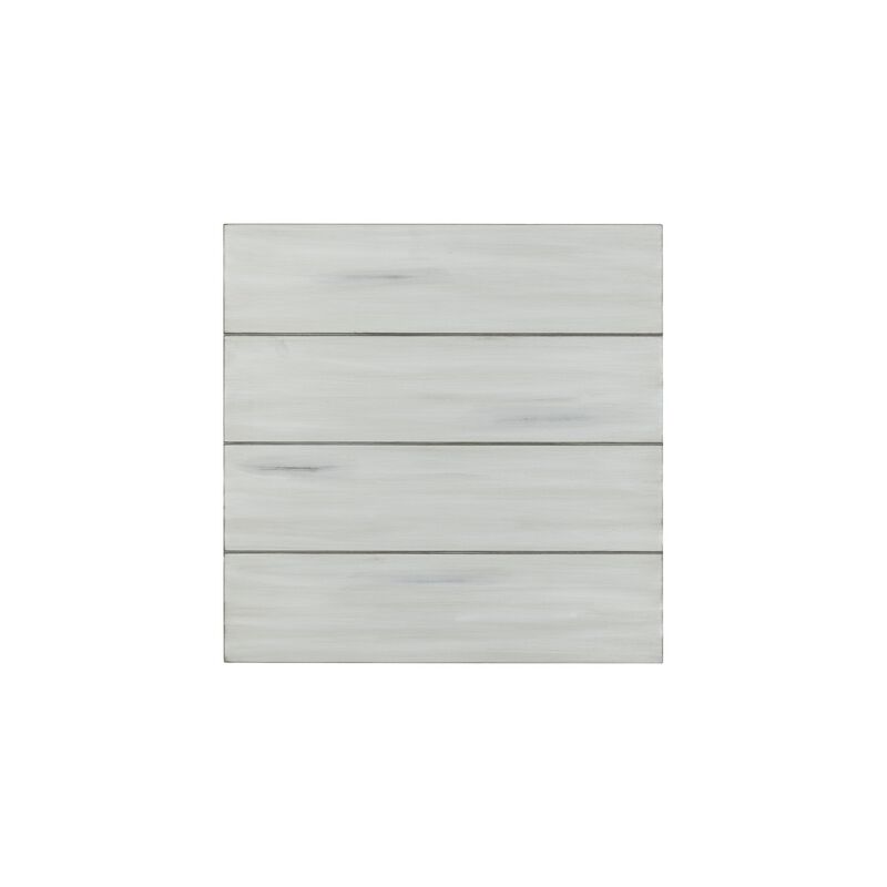 1 Open Shelf Wooden End Table with X Shaped Accents, White