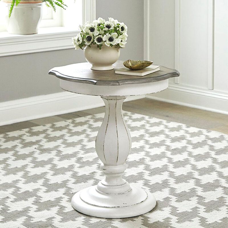 Liberty Furniture Magnolia Manor Round Accent Table in Antique White image number 7