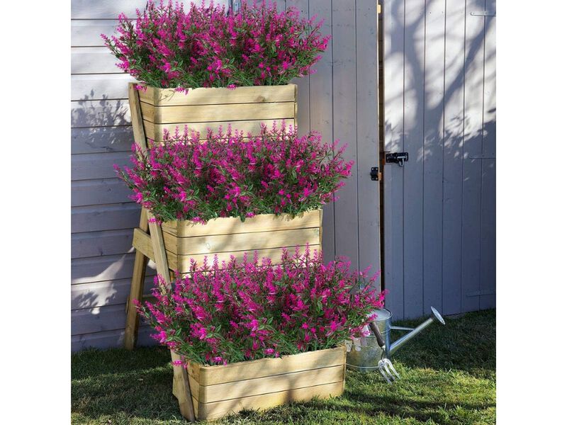 24 Bundle Lavender Artificial Hanging Flowers UV Resistant Outdoor Window Box image number 1