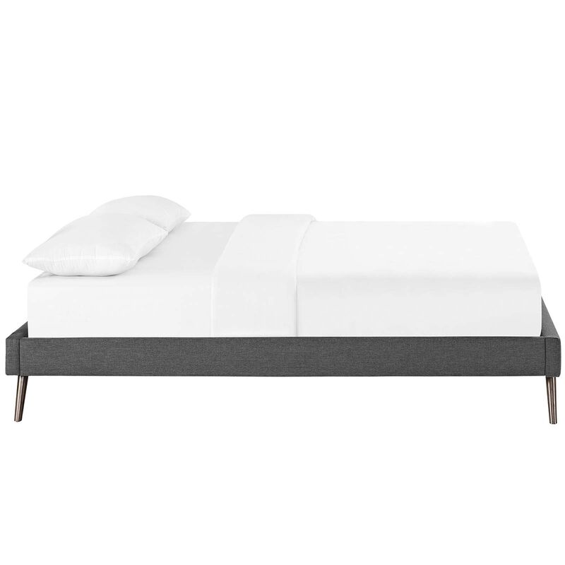 Modway - Loryn Queen Fabric Bed Frame with Round Splayed Legs