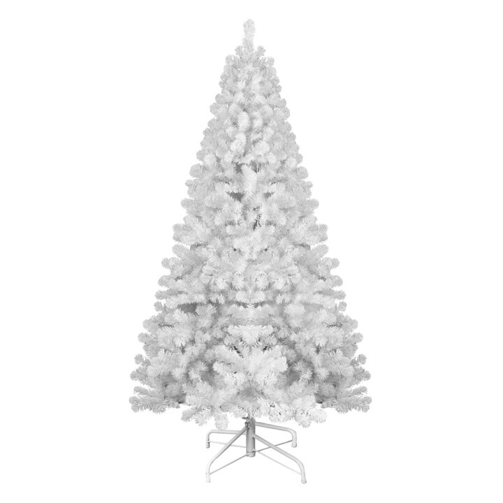 HomeRoots 8' White Full Pine Christmas Tree