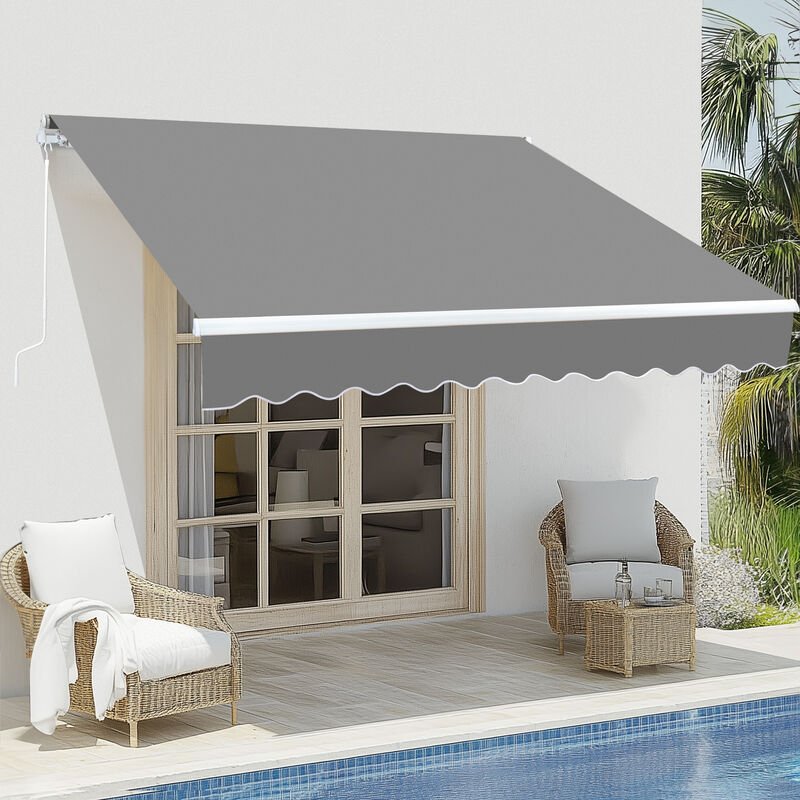 Waterproof Retractable Awning for Outdoor Shade and Weather Protection image number 5