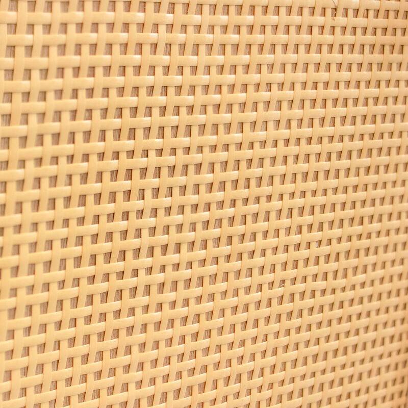 2-Door MDF Accent Cabinet with Shelf and Rattan Doors