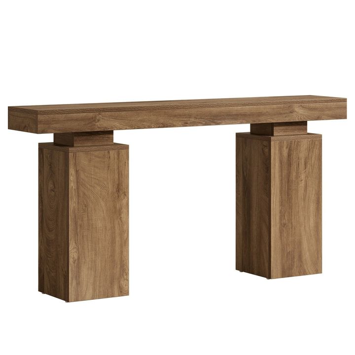 Tribesigns Farmhouse Wood Console Table