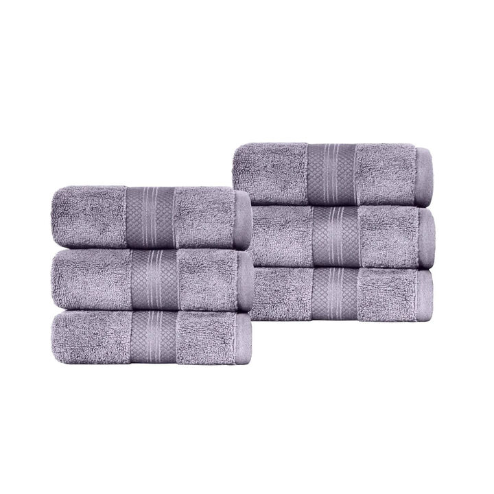 6 Pack Turkish Cotton Hand Towels Set, Soft Quick Dry Absorbent Towels for Bathroom Kitchen