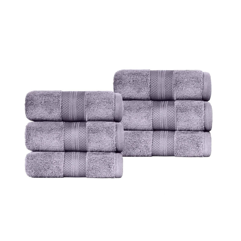 6 Pack Turkish Cotton Hand Towels Set, Soft Quick Dry Absorbent Towels for Bathroom Kitchen image number 0
