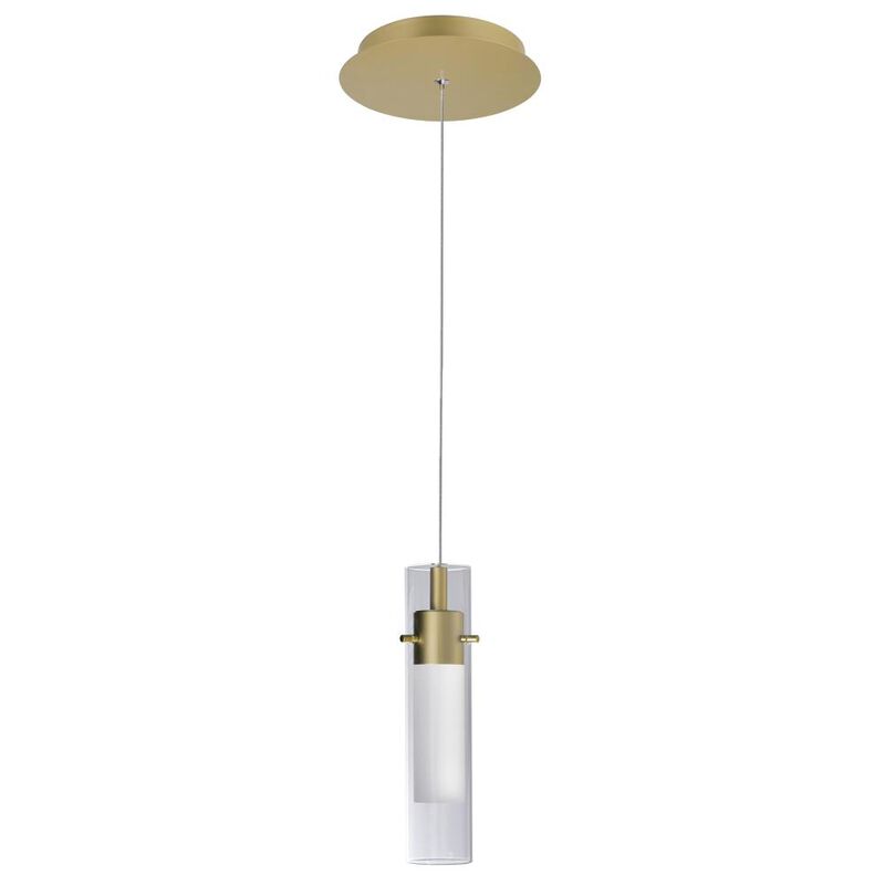 Olinda LED Integrated Satin Gold Mini Pendant
