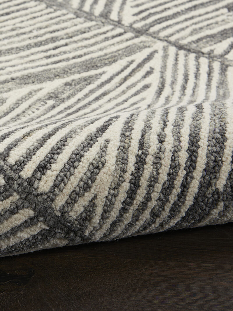 Colorado CLR01 Gray/White 5'3" x 7'3" Rug image number 4