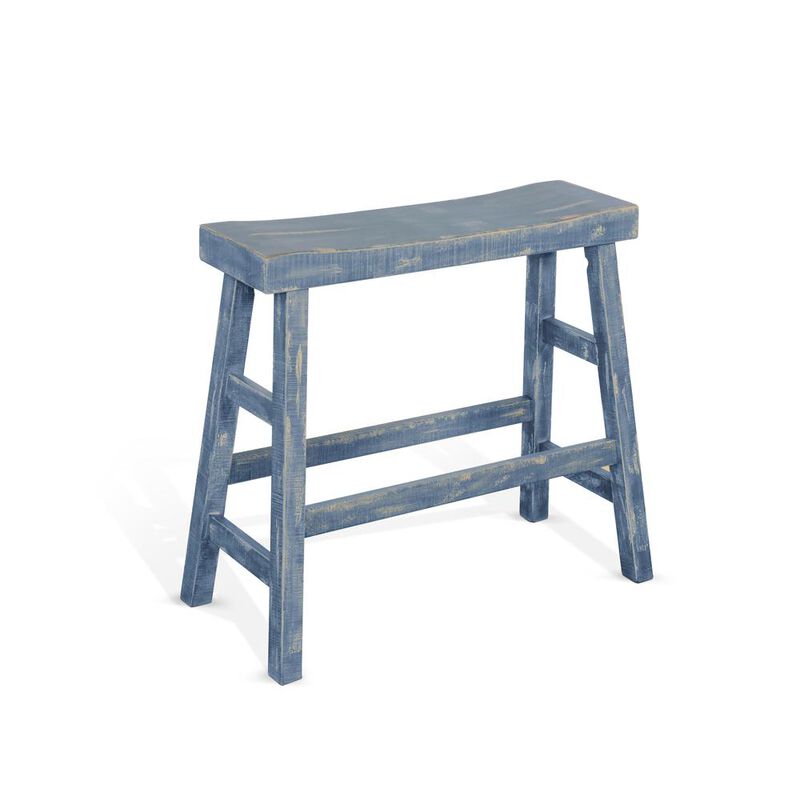 Sunny Designs Ocean Blue 30'H Bench, Wood Seat