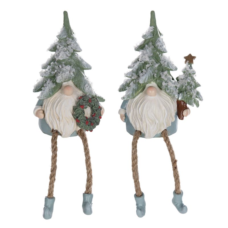 Set of 6 Gnome Decorations for Christmas Décor and Holiday Home Styling