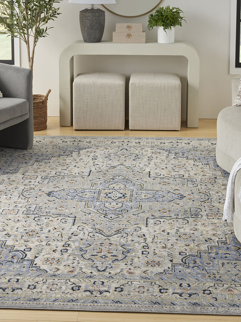Nourison Essentials Persian NRE07 Blue 6' x 9' Rug