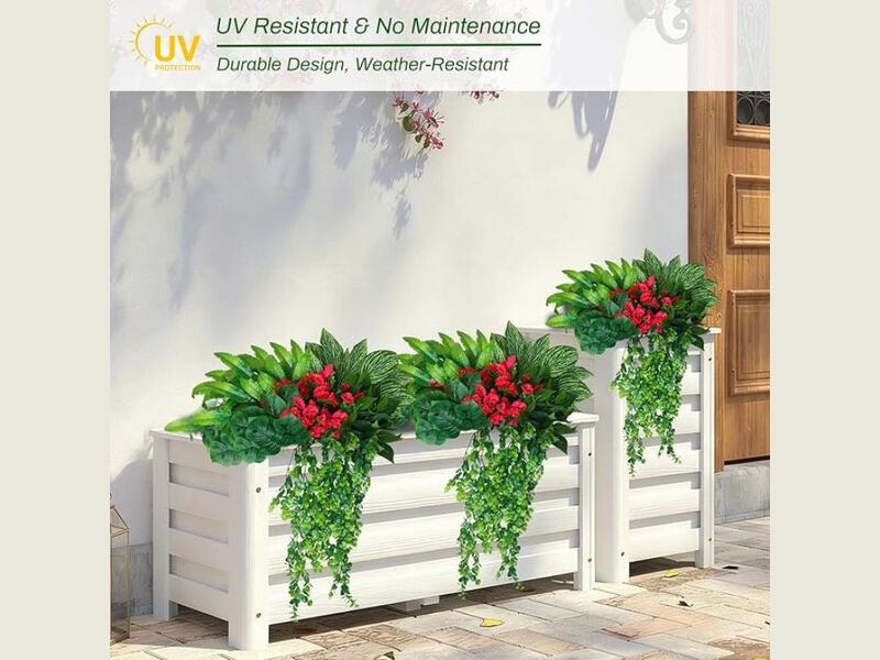 10 Bundle Artificial Hanging Flowers UV Resistant Outdoor Window Box Decor image number 1