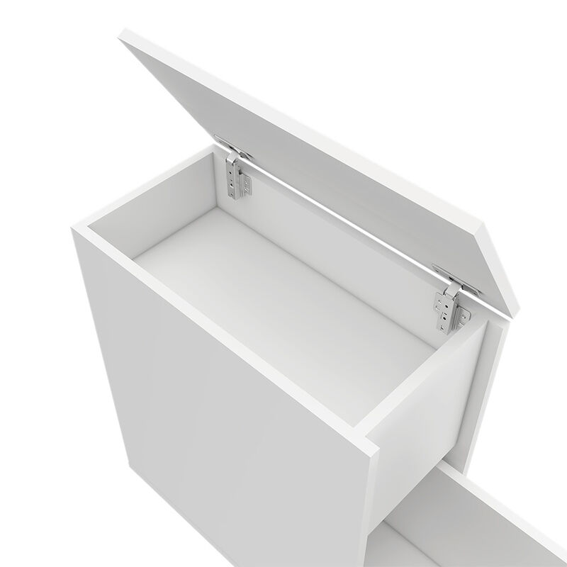 DEPOT E-SHOP Nova Bathroom Storage Cabinet, One Drawer, Liftable Top, White