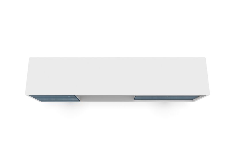 Liberty Extra Large TV Stand in White and Blue