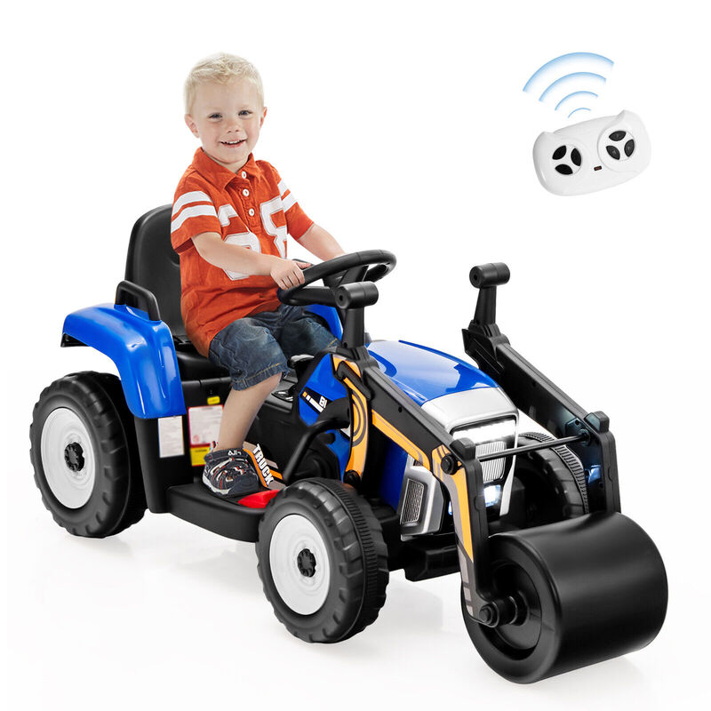 Kids 12V Ride On Construction Road Roller with 2.4G Remote and Sounds image number 7