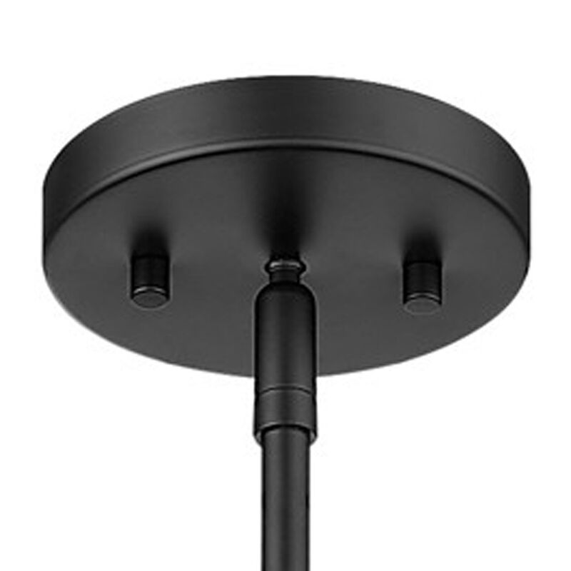 Hivvago Torrel 1-Light Matte Black Pendant