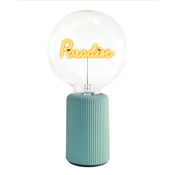 Bulb PARADISE Amber with Base Table Lamp PORTABLE Pop
