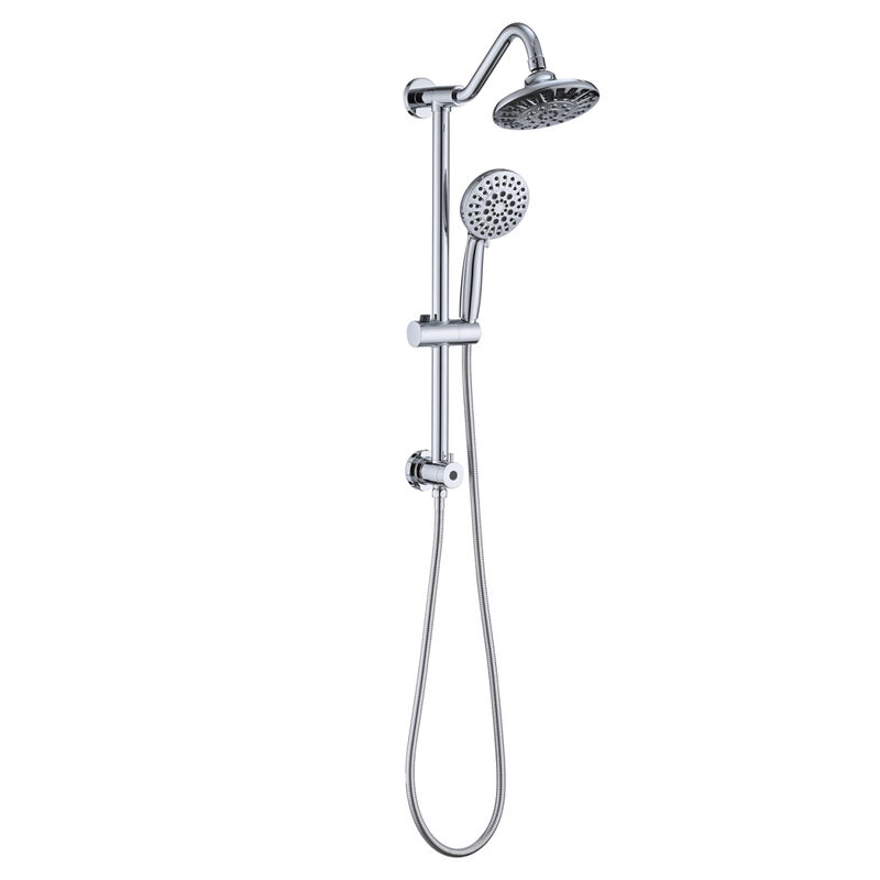 6 Inch Rain Shower Head With Handheld Shower Head Bathroom Rain Shower System