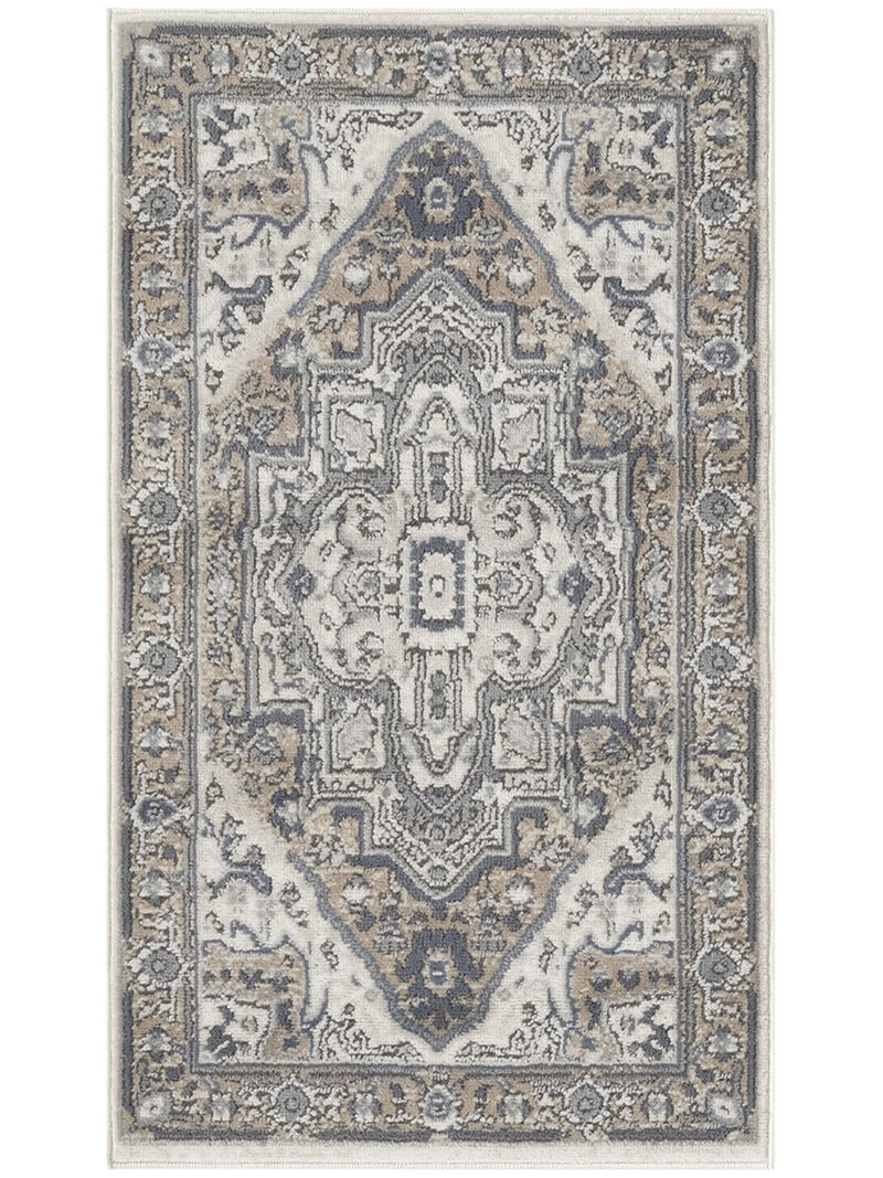 Quarry QUA18 Ivory/Taupe 2'2" x 3'9" Rug image number 0