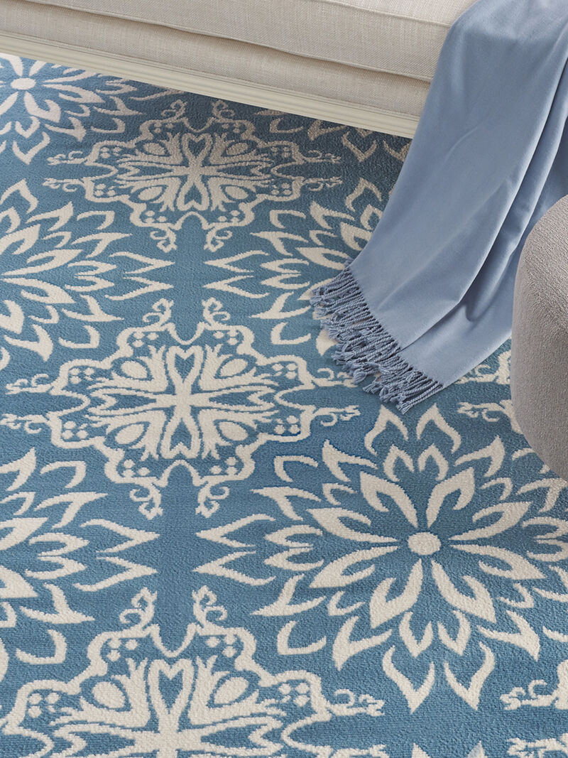 Jubilant JUB06 Ivory/Blue 7'10" x 9'10" Rug