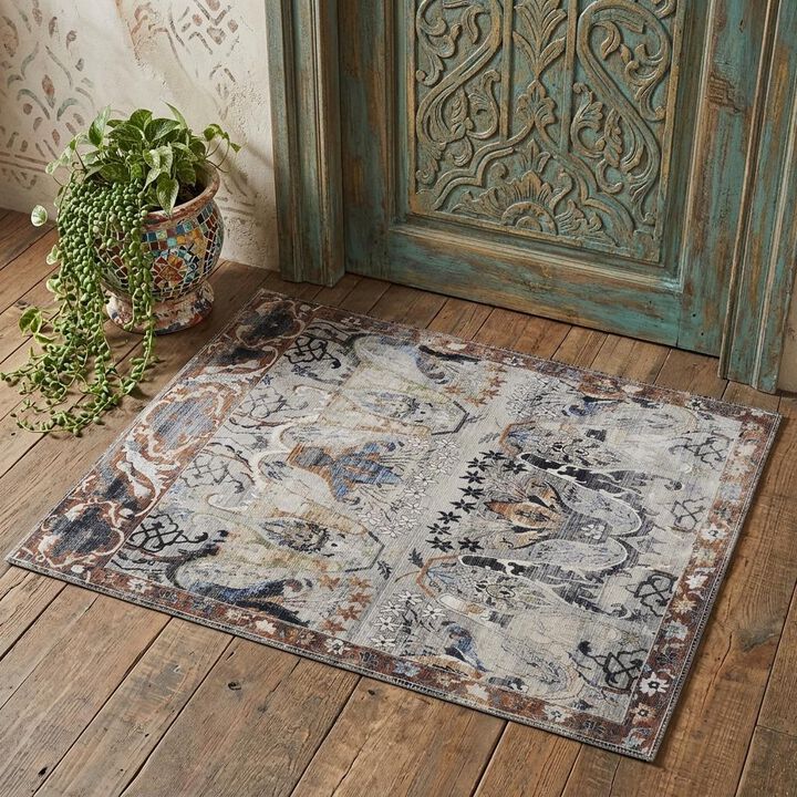 Ikat Power Loom Area Rug