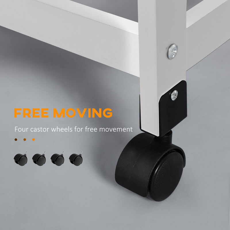 Hivvago Rolling Kitchen Island with Storage and Utility Baskets image number 4