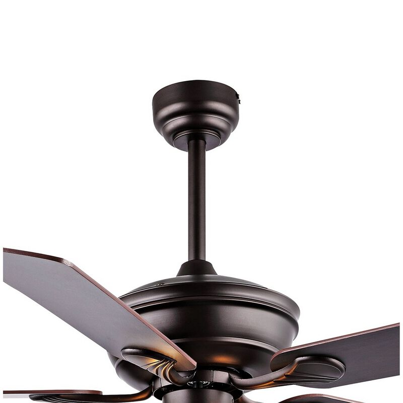 Cammy 52" 3-Light Traditional Transitional Iron LED CEILING FAN, Oil Rubbed Bronze