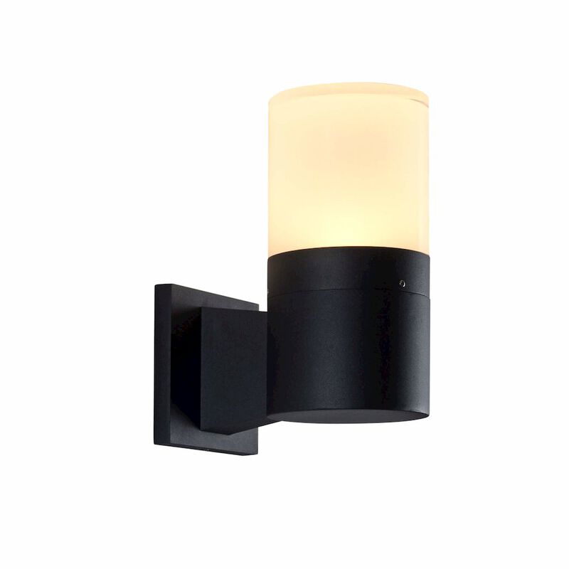 VONN Lighting Modern VOW1751BL 5-Watt Integrated LED Outdoor Wall Sconce in Matte Black