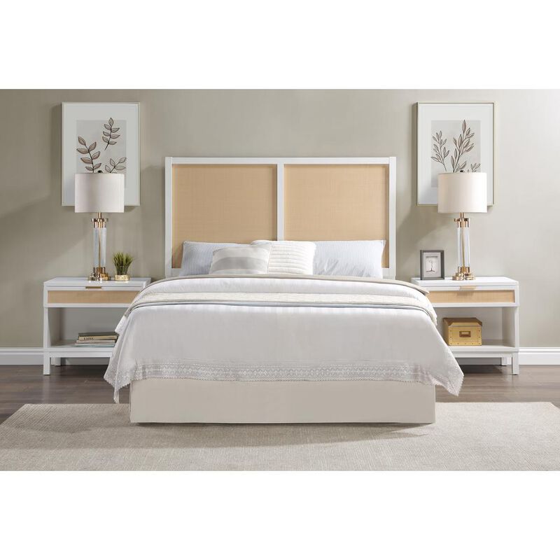 Comfort Pointe Bayport Cane and Solid Wood Queen/full Headboard