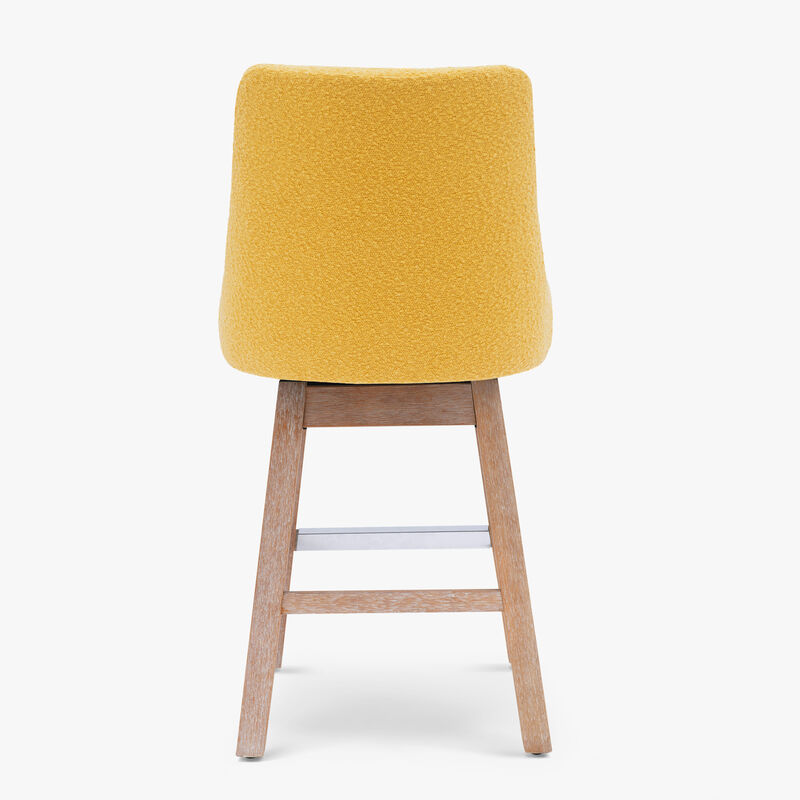 WestinTrends 26" Upholstered Swivel Counter Height Bar Stool
